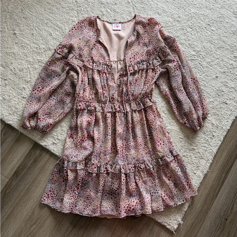 Buddy Love Floral Long Sleeve Mini Dress